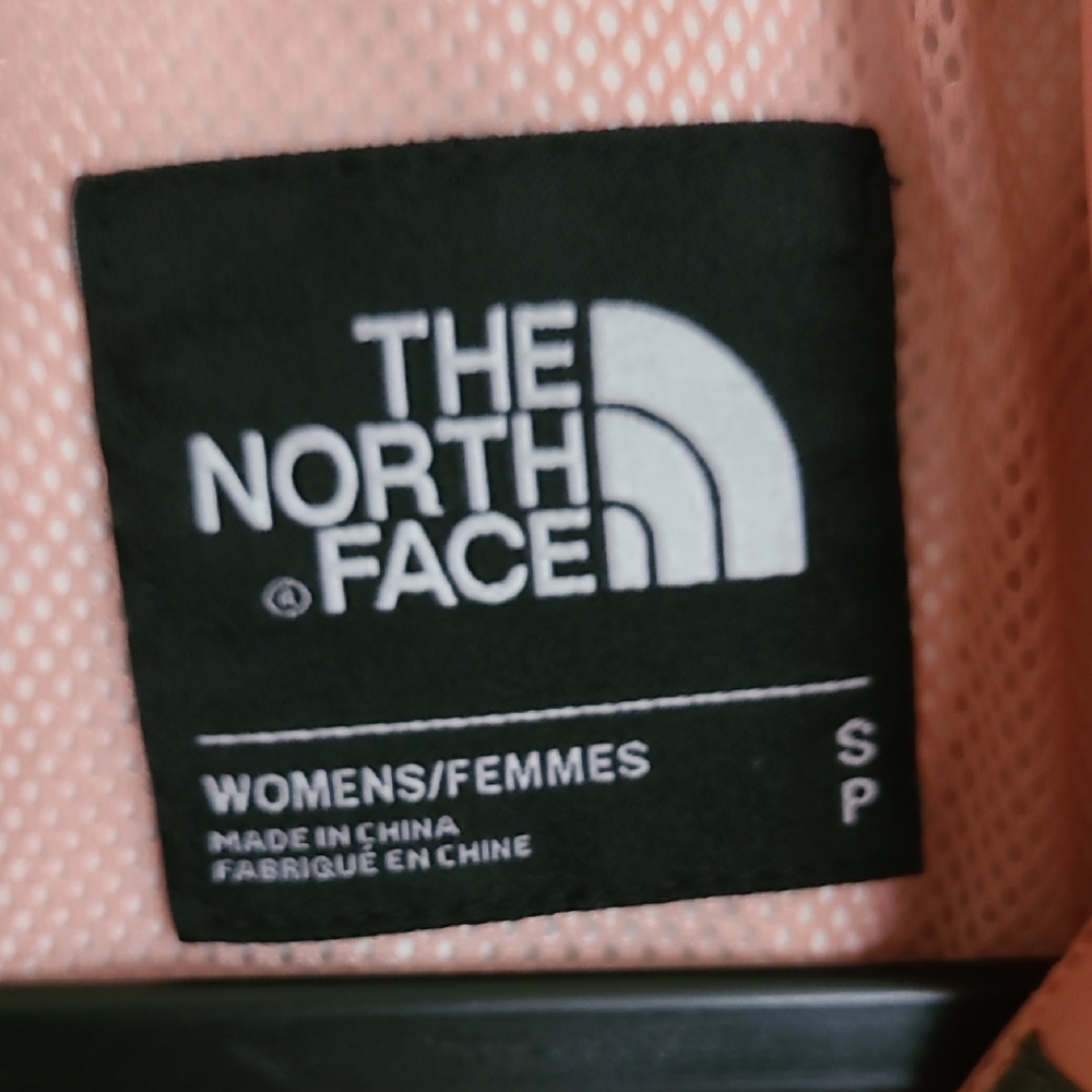 The North Face Women's Olive and Coral Rain Jacket - Picture 3 of 5